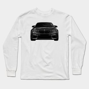 Grey BMW M2 Illustration Long Sleeve T-Shirt
